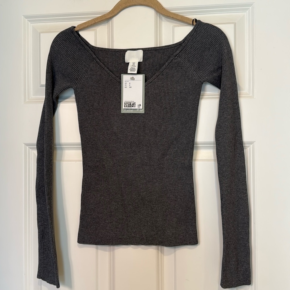 NWT H&M Ribbed Knit Sweaterl